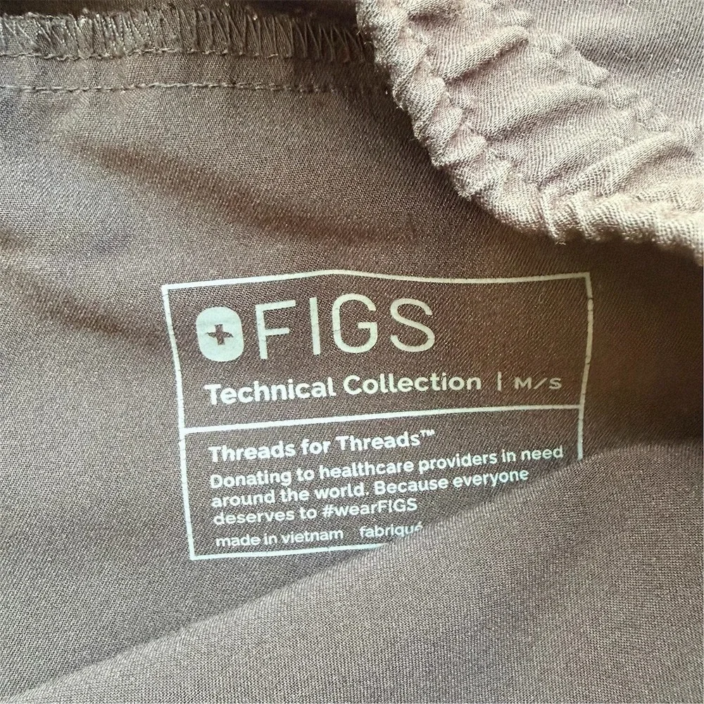 FIGS Technical Collection Men's Jogger Scrub‎ Pants Black Size M Drawstring